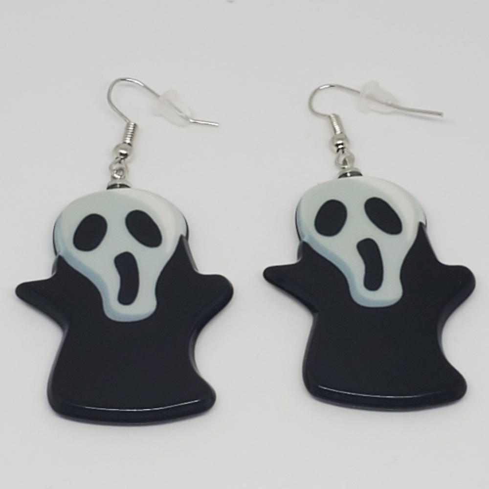 THE SCREAM ACRYLIC DROP EARRINGS